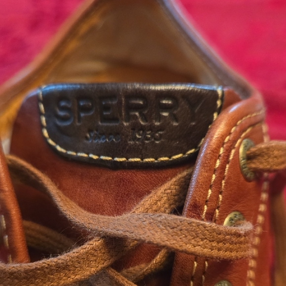 Sperry Men's Brown Leather Sneakers - Picture 5 of 5